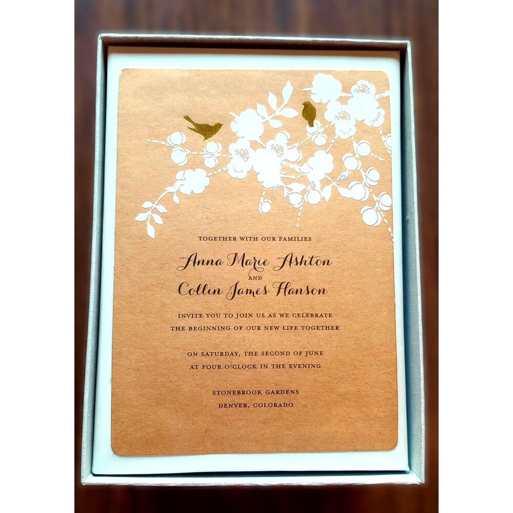 Wedding invitation cards envelopes Gartner Studios Farmhouse style 50 count